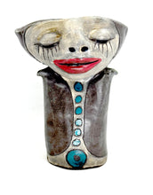 Load image into Gallery viewer, Asleep Awake Cup with Brown Face and Spiral