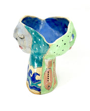 Load image into Gallery viewer, Asleep Awake Cup Green with Fish
