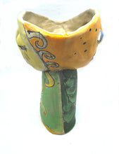 Load image into Gallery viewer, Asleep Awake Cup with Green Scales and Spirals