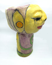 Load image into Gallery viewer, Asleep Awake Cup Yellow with Flowers and Spirals