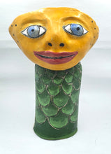 Load image into Gallery viewer, Asleep Awake Cup with Green Scales and Spirals