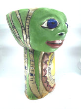 Load image into Gallery viewer, Asleep Awake Cup Green with Birch and Eyes