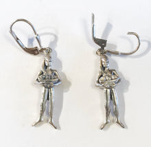 Load image into Gallery viewer, Sterling silver Abundance earrings on sterling silver lever back ear wires. (Fish wire is also available on request)