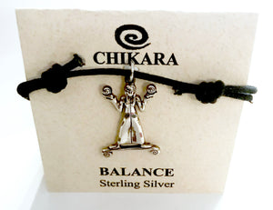 Balance Black Cord Necklace