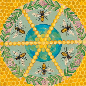 Bee Mandala Cards and Prints
