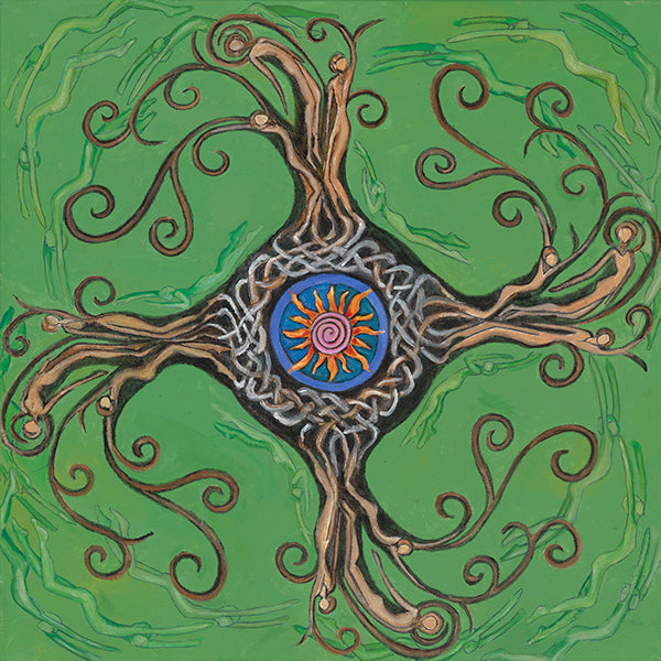 Celtic Tree Spirits Mandala Cards and Prints