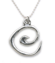 Load image into Gallery viewer, Chikara Spiral 18 inch Ball Chain Necklace
