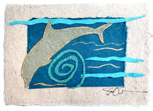 Load image into Gallery viewer, Dolphin Handmade Paper Card