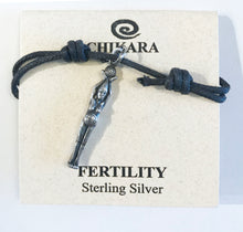 Load image into Gallery viewer, Packaged fertility knotted cord necklace
