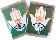 Load image into Gallery viewer, Hamsa Collaged Card