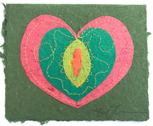 Load image into Gallery viewer, Heart Stitched Card