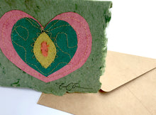 Load image into Gallery viewer, Heart Stitched Card
