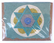 Load image into Gallery viewer, Jewish Star Collaged Card
