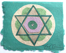 Load image into Gallery viewer, Jewish Star Collaged Card