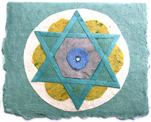 Load image into Gallery viewer, Jewish Star Collaged Card