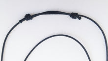 Load image into Gallery viewer, Sliding knotted cord adjusts in length from 14 to 24 inches