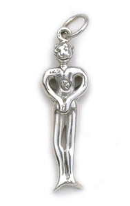 Back view of Love charm