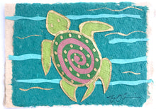 Load image into Gallery viewer, Turtle Handmade Paper Totem Card
