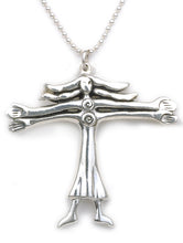 Load image into Gallery viewer, Comes on an 18 inch sterling silver ball chain with easy to handle clasp.