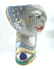 Load image into Gallery viewer, Asleep Awake Cup Green with Birch and Eyes
