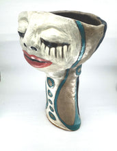 Load image into Gallery viewer, Asleep Awake Cup with Brown Face and Spiral
