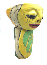 Load image into Gallery viewer, Asleep Awake Cup with Green Scales and Spirals
