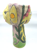 Load image into Gallery viewer, Asleep Awake Cup Yellow with Flowers and Spirals
