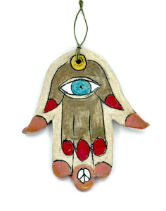 Clay Hamsa with Hands 3