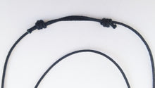 Load image into Gallery viewer, Sliding knotted cord adjusts in length from 14 to 24 inches
