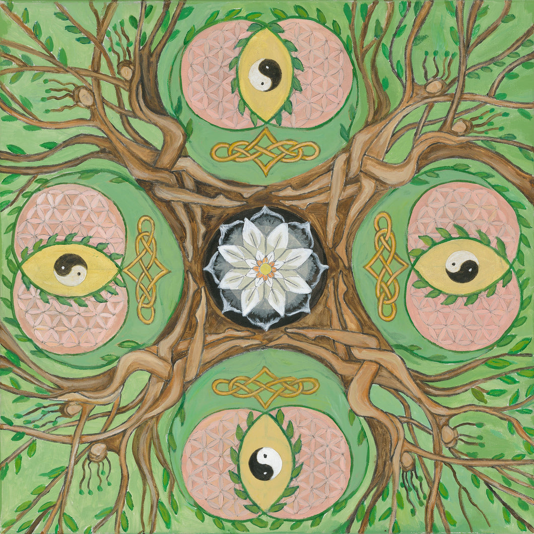 Lovers Mandala Original Painting