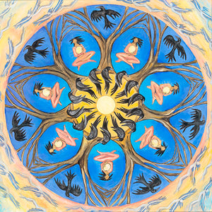 Raven Mandala Original Painting