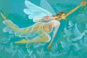 Super Dove Mama Original Painting
