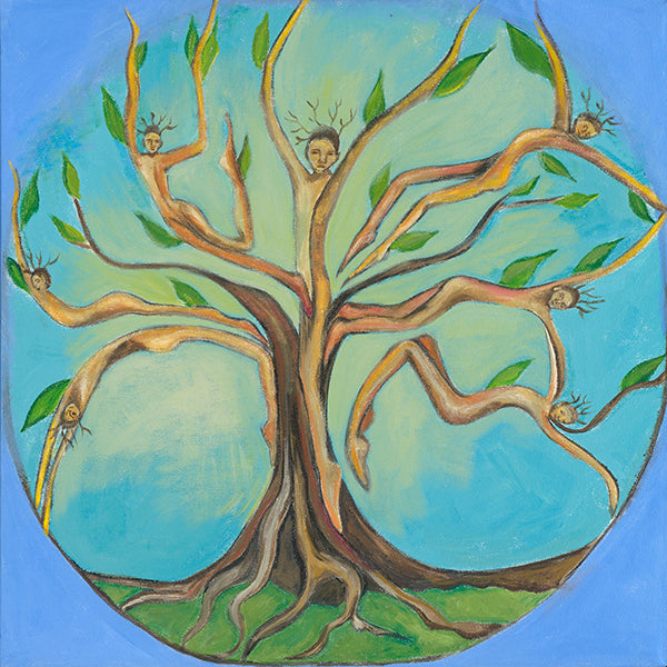 Tree Family Mandala Original Painting